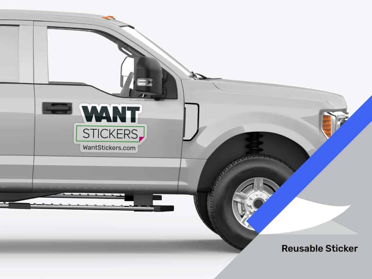 Reusable Stickers for Aluminum Body Vehicles Want Stickers