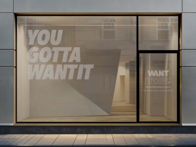 Custom Cut Frosted Etched Window Vinyl Lettering