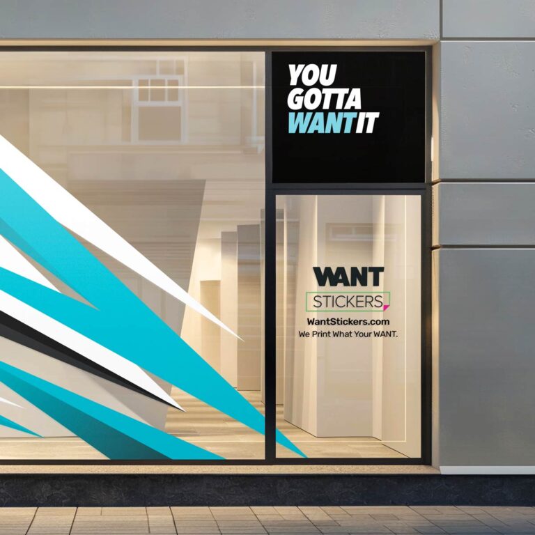 Custom Window Vinyl Print On Storefront Window