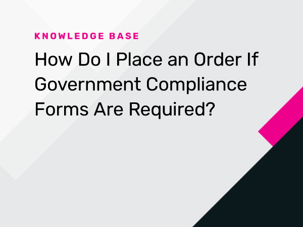 Supplying Government Forms for Print Projects