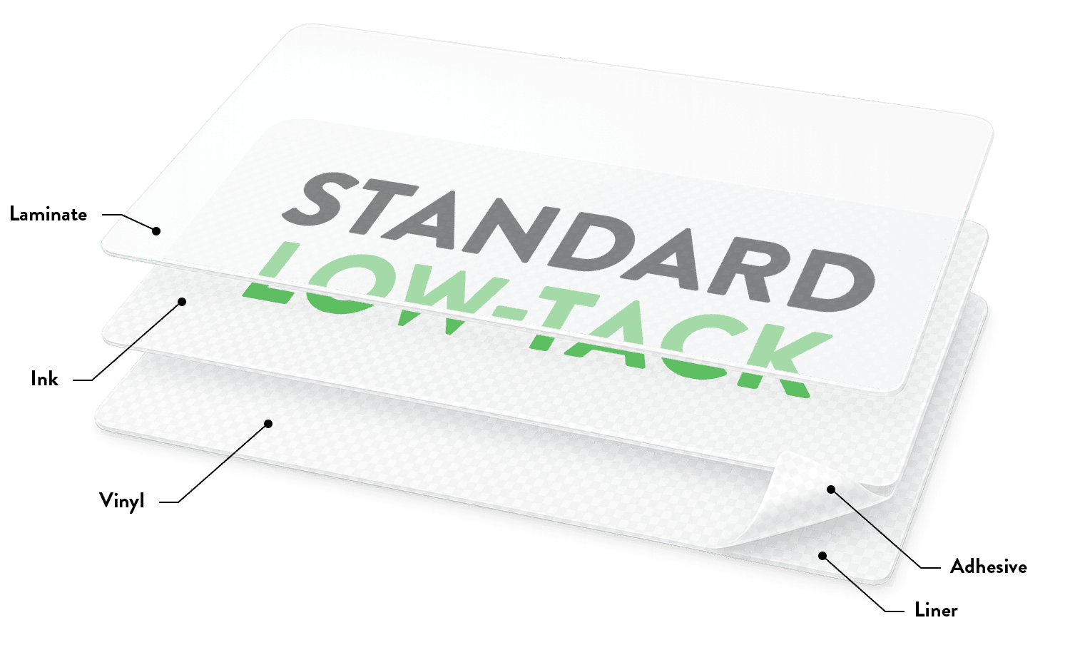 Printed Clear Vinyl Economy High Tack